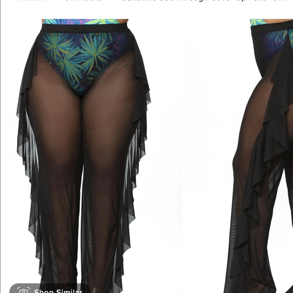 NWT Fashion Nova See Thru Cover Up Pants